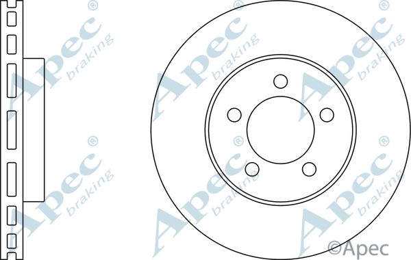 APEC BRAKING Тормозной диск DSK2510